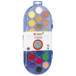 Boja vodena fi 30 mm 22boje+kist Primo 114A22SG blister