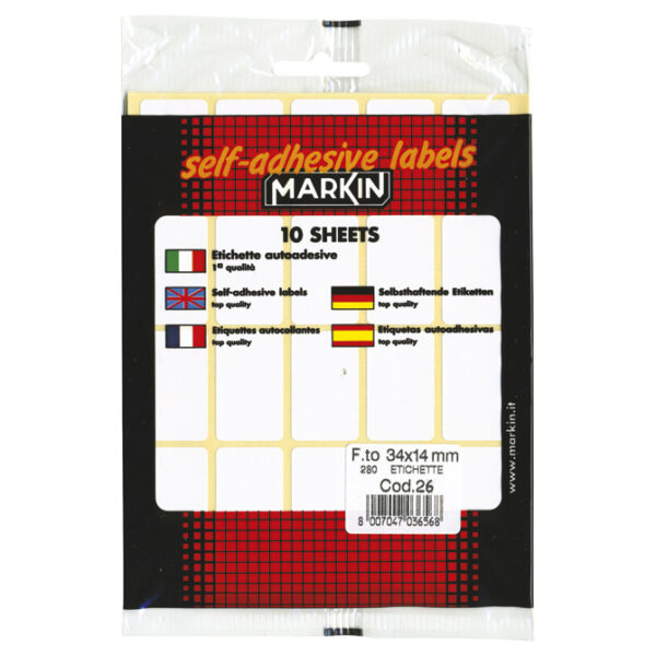 Etikete slep  34x14 mm pk10L Markin 10026 blister