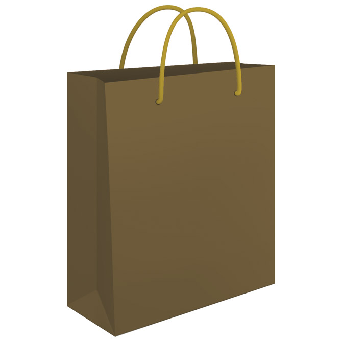 000005766 Vrećice ukrasne 24x39x9 cm sjajna plastifikacija Fornax zlatne - Slika 1