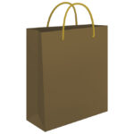 Vrećice ukrasne 34x39x10 cm sjajna plastifikacija Fornax zlatne