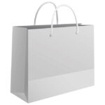 Vrećice ukrasne 50x37x12 cm sjajna plastifikacija Fornax bijele