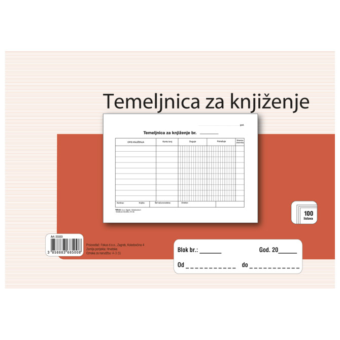 000006552 Obrazac A-3 temeljnica A5 Fokus - Slika 1