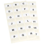 Zastavica 25x12 mm A-Z pk72 3L.10517 bijela blister!!