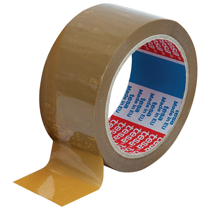 000007125 Traka ljepljiva 48 mm/66m solvent Tesa 04263-00156-07 smeđa - Slika 1