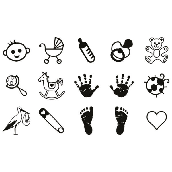 Žig s motivom Baby+jastučić pk15 Heyda 20-48884 85!!