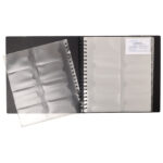 Album za vizitke 320 kartica s gumicom 25x26 cm Exactive Exacompta 75234E - Slika 2