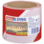 Traka za označavanje 80 mm/100m polietilen Tesa 58137 bijelo-crvena