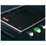 Blok kolegij A4 karo  80L perforacija+4rupe Color Code Brunnen 10-67928 190 crni - Slika 3