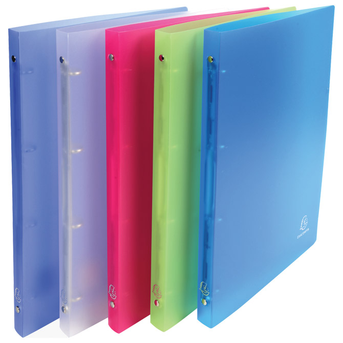 000008101 Mapa uložna 4ringa-fi15 mm A4 pp Chromaline Exacompta 51169E sortirano prozirna - Slika 1