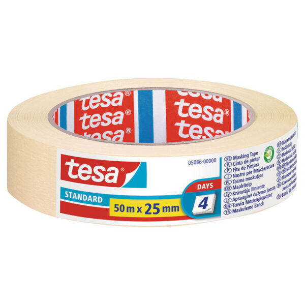 Traka ljepljiva krep 25 mm/50m Standard eko Tesa 5086