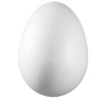 Ukras od stiropora  6 cm jaje pk10 Knorr Prandell 21-6768024 bijeli