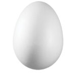 Ukras od stiropora  8 cm jaje pk10 Knorr Prandell 21-6768040 bijeli