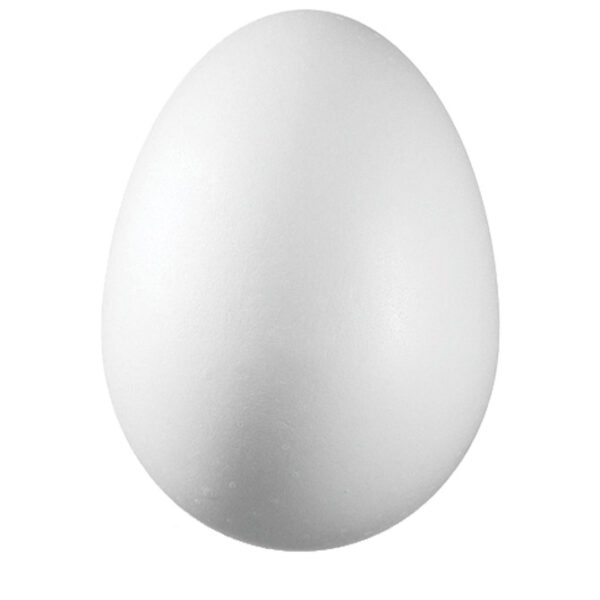 Ukras od stiropora  8 cm jaje pk10 Knorr Prandell 21-6768040 bijeli