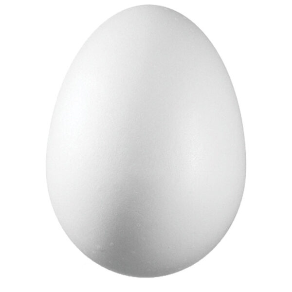 Ukras od stiropora 10 cm jaje pk5 Knorr Prandell 21-6768067 bijeli
