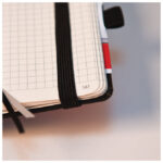 Notes A5 crte 96L  80g šamoa s gumicom Kompagnon Brunnen 10-55227 05 crni - Slika 6