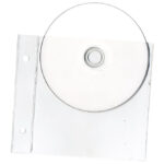 Fascikl uložni pvc za 1 CD 125x125 mm pk25 100my US.
