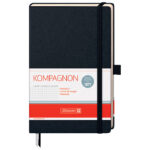 Notes A5 karo 96L  80g šamoa s gumicom Kompagnon Brunnen 10-55228 05 crni