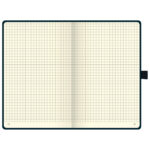 Notes A5 karo 96L  80g šamoa s gumicom Kompagnon Brunnen 10-55228 05 crni - Slika 2