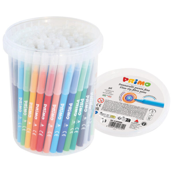 Flomaster školski  96boja (12bojax8kom) u pp kantici Primo 614PEN96B