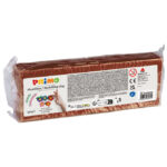 Plastelin 550g + plastični nožić Primo 261CP550730 smeđi
