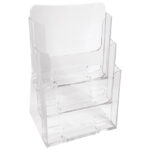 Stalak za prospekte stolni A4 okomit 3 pretinca Exacompta 74158D proziran