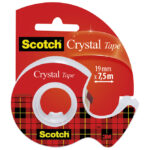 Traka ljepljiva nevidljiva 19 mm/ 7,5m Scotch Crystal 3M.blister - Slika 2