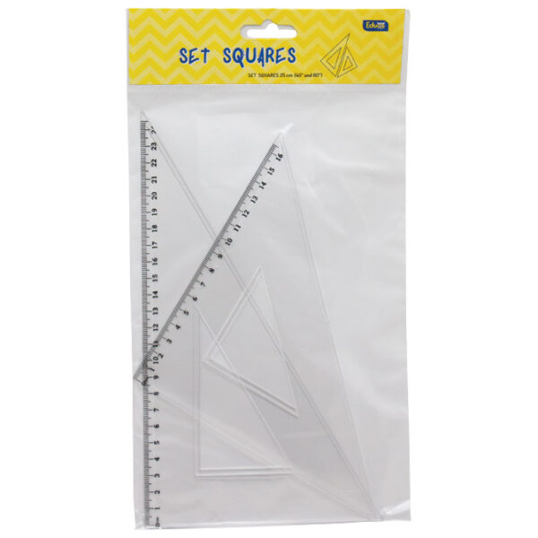 Trokut pvc 25 cm (45°+60°) pk2 veliki Educa blister