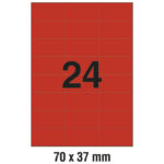 Etikete ILK  70x37 mm pk100L Zweckform 3448 crvene