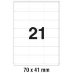 Etikete ILK  70x41 mm pk100L Zweckform 3481