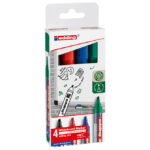 Marker za bijelu ploču 1-5 mm Edding 363/4boje blister