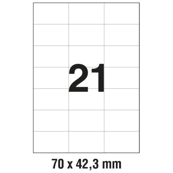 Etikete ILK  70x42,3 mm pk100L Zweckform 3652