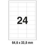 Etikete ILK  64,6x33,8 mm pk100L Zweckform 3658