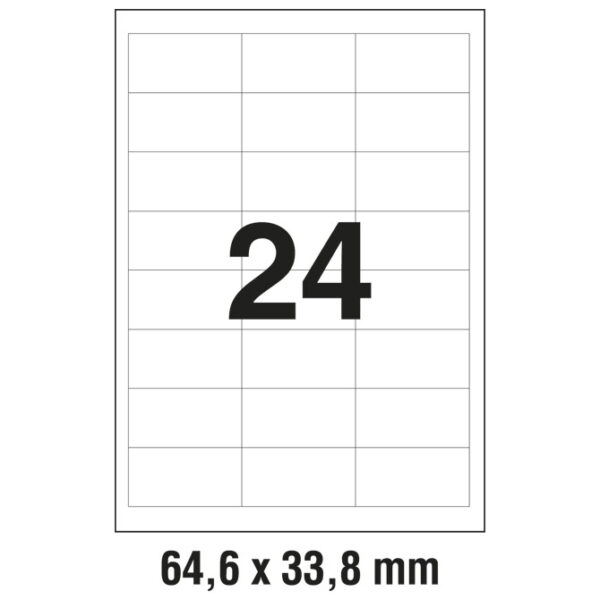 Etikete ILK  64,6x33,8 mm pk100L Zweckform 3658