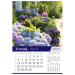 Kalendar "Vrtovi 2026" 13 listova, spirala - Slika 8