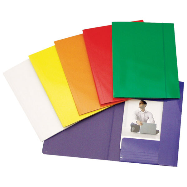 Fascikl klapa s gumicom karton plastificirani A4 Fornax žuti