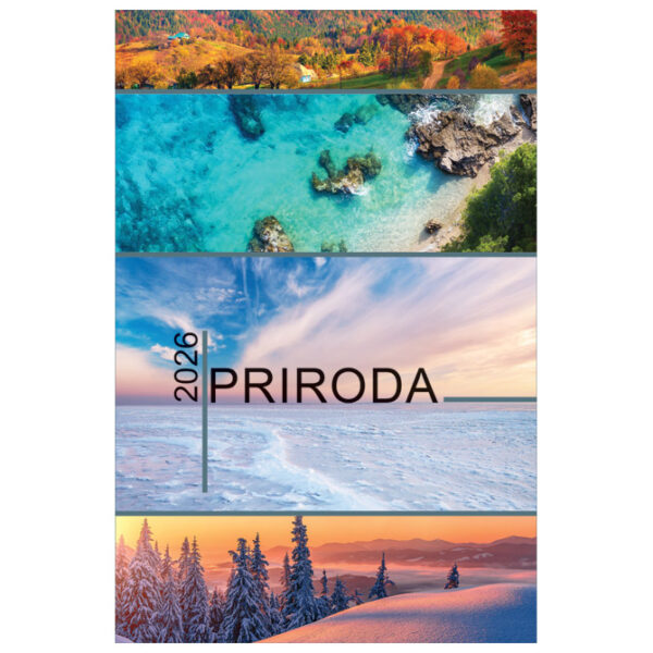 Kalendar "Priroda 2026" 13 listova, spirala