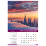 Kalendar "Priroda 2026" 13 listova, spirala - Slika 5