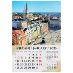 Kalendar "Razglednice Hrvatske 2026" 13 listova spirala - Slika 2