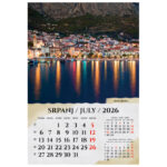 Kalendar "Razglednice Hrvatske 2026" 13 listova spirala - Slika 11