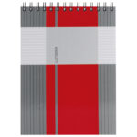 Blok kolegij A5 crte  80L spirala gore mat+lak Linear Marker 4-65