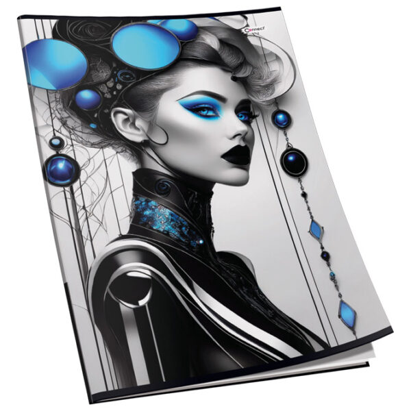 Teka meki uvez A4 crte 40+2L 80g glitter Connect sortirani motivi