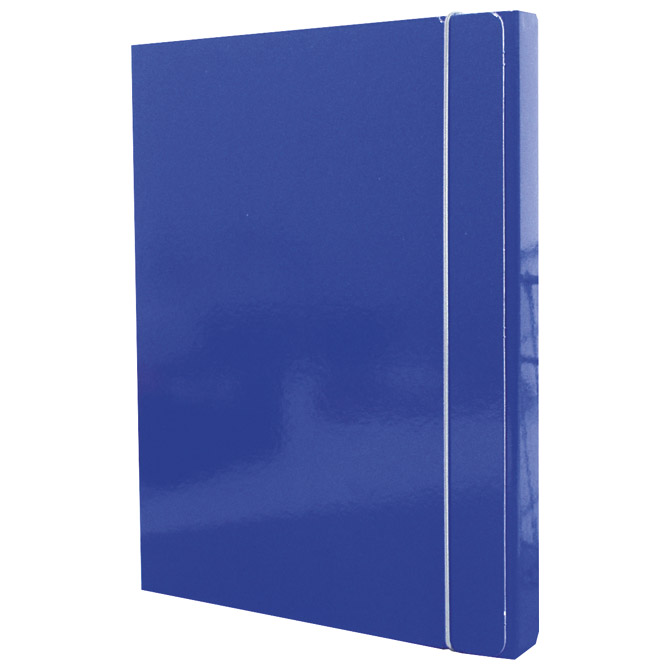 000010698 Mapa s gumicom hrbat-30 mm A4 karton Fornax plava - Slika 1