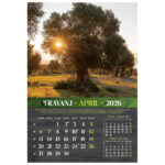 Kalendar "Masline 2026" 13 listova, spirala - Slika 8