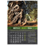 Kalendar "Masline 2026" 13 listova, spirala - Slika 11