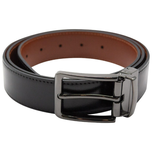 Remen muški širina 3,4 cm Ranieri 0522 dva lica crni/smeđi