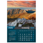 Kalendar "Nacionalni parkovi i Parkovi Prirode 2026" 13 listova, spirala - Slika 9