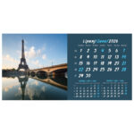 Kalendar stolni mali 2026. 13 listova, obostrani, spirala - Slika 5