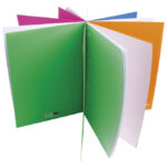 Blok kolegij A4 crte 100L perforacija+4rupe Poly Neon Connect sortirano