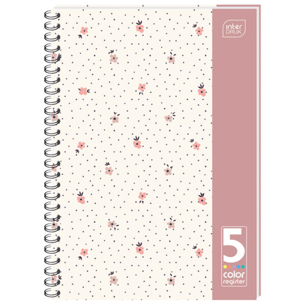 Blok kolegij A5 karo 100L perforacija+2rupe rub u boji Interdruk