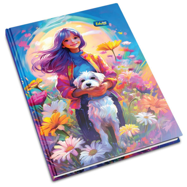 Teka tvrdi uvez A6 crte  96L 60g Educa